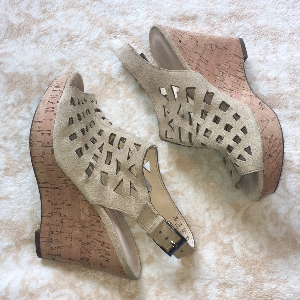 Franco Sarto Cage Wedges